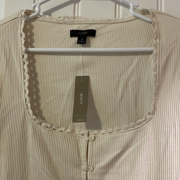 JCrew Ruffle Neck Top - Picture 2 of 5